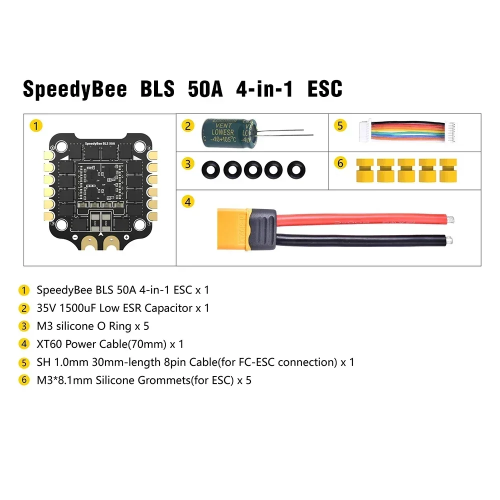 ชุดควบคุมการบิน SpeedyBee F405 - Speedybee F405 V4 Bls 55A Stack บทวิจารณ์และราคา