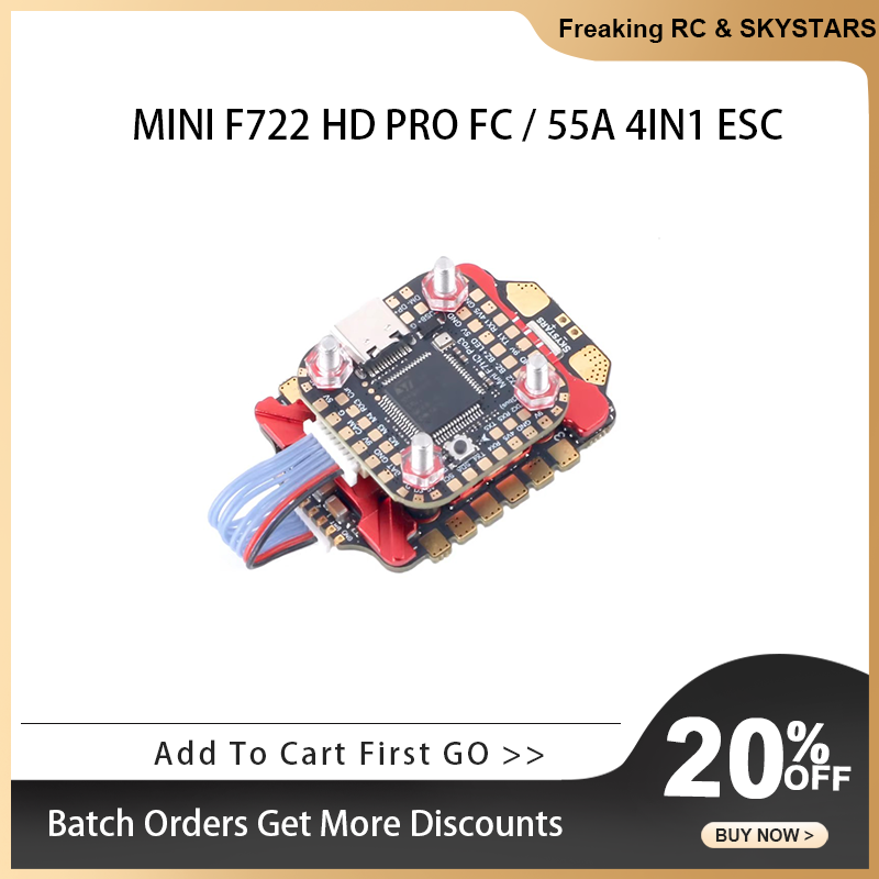 SKYSTARS F722FC & AM32 55A 4IN - Foxeer Reaper F4 128K 65A Esc บทวิจารณ์และราคา